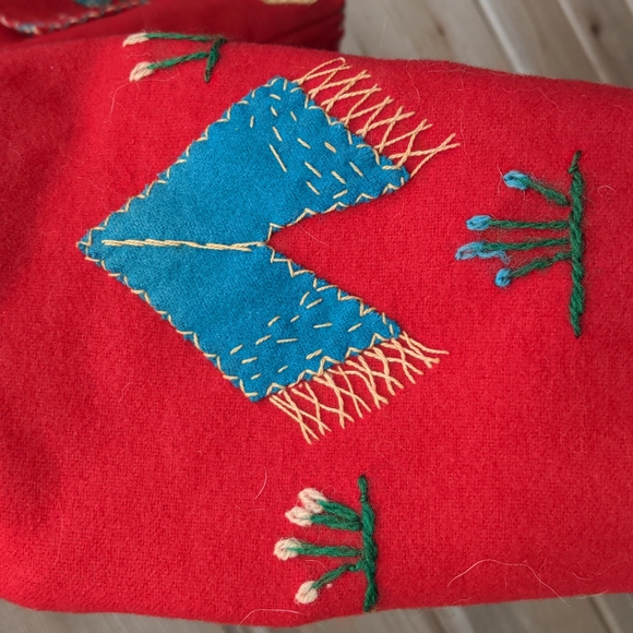 Handmade embroidered vintage wool blazer from Mexico. 40s/50s - Picture 7 of 10